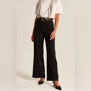 Tailored Brushed Suiting Wide Leg Pant